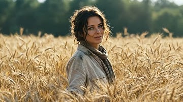 Emotional Moment in a Wheat Field – Cinematic Close Up #CinematicScene #GoldenField