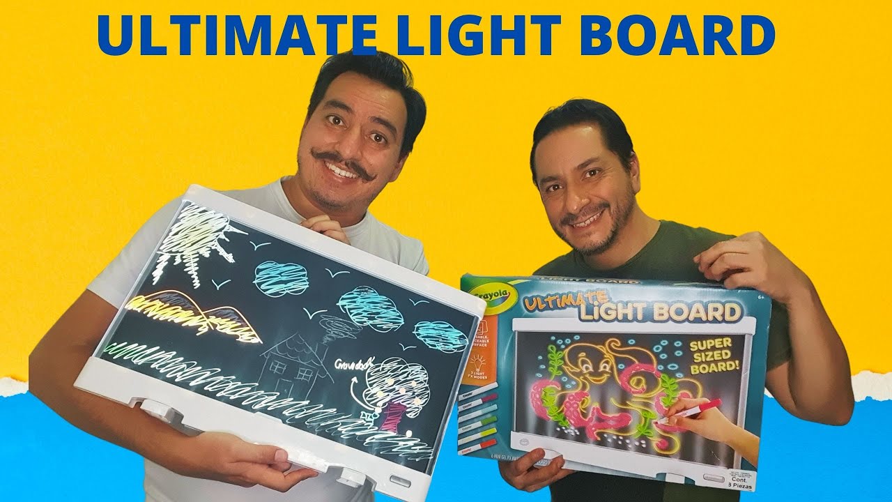 Ultimate Light Board Crayola!! Pizarrón tablero de luz YouTube