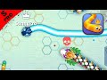 Snake.io Playing with One Hand Gameplay Walkthrough