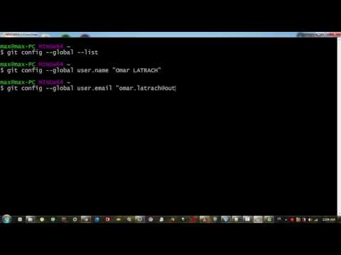 Git Tutorial : 1-1- Configuring author and email for a Git repository