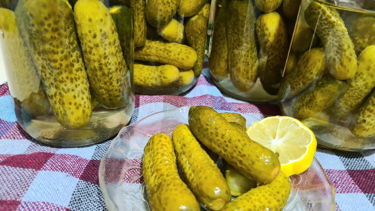 مخلل الخيار السريع المقرمش عالطريقة التركية وسر عدم تعكير ماء المخلل بيبكون جاهز للأكل خلال يومين