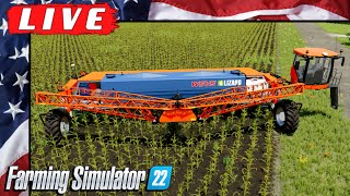 🔴 Spraying With The New (NEXAT) | Farming Simulator 22