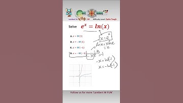 Can You Solve this Equation with the Lambert W Function? #mathsshorts #lambertwfunction