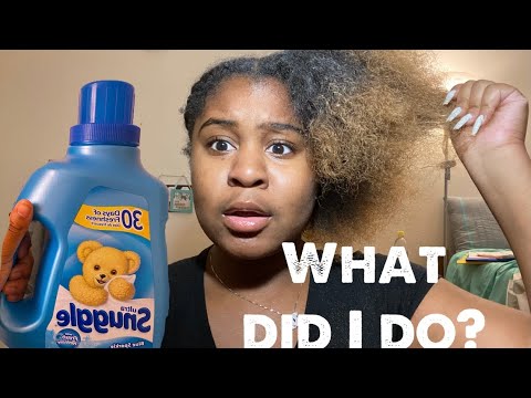 I USED FABRIC SOFTENER AS CONDITIONER ON MY NATURAL HAIR!