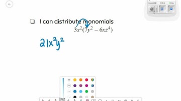 Distributing Monomials Video