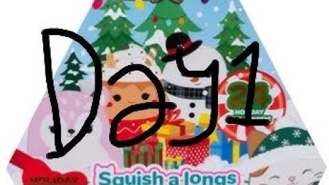 [PG] T..E.A.M Studios Squishmallows Squish-a-longs Advent Calendar Daily Unboxings Day 1