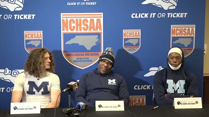 Press Conference: Millbrook after falling to Hough in the 8A state championship game