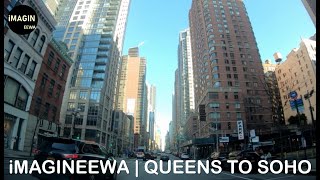 New York City | Driving From Queens To Soho | NYC Travel | Jazz Music To Study and Relax To