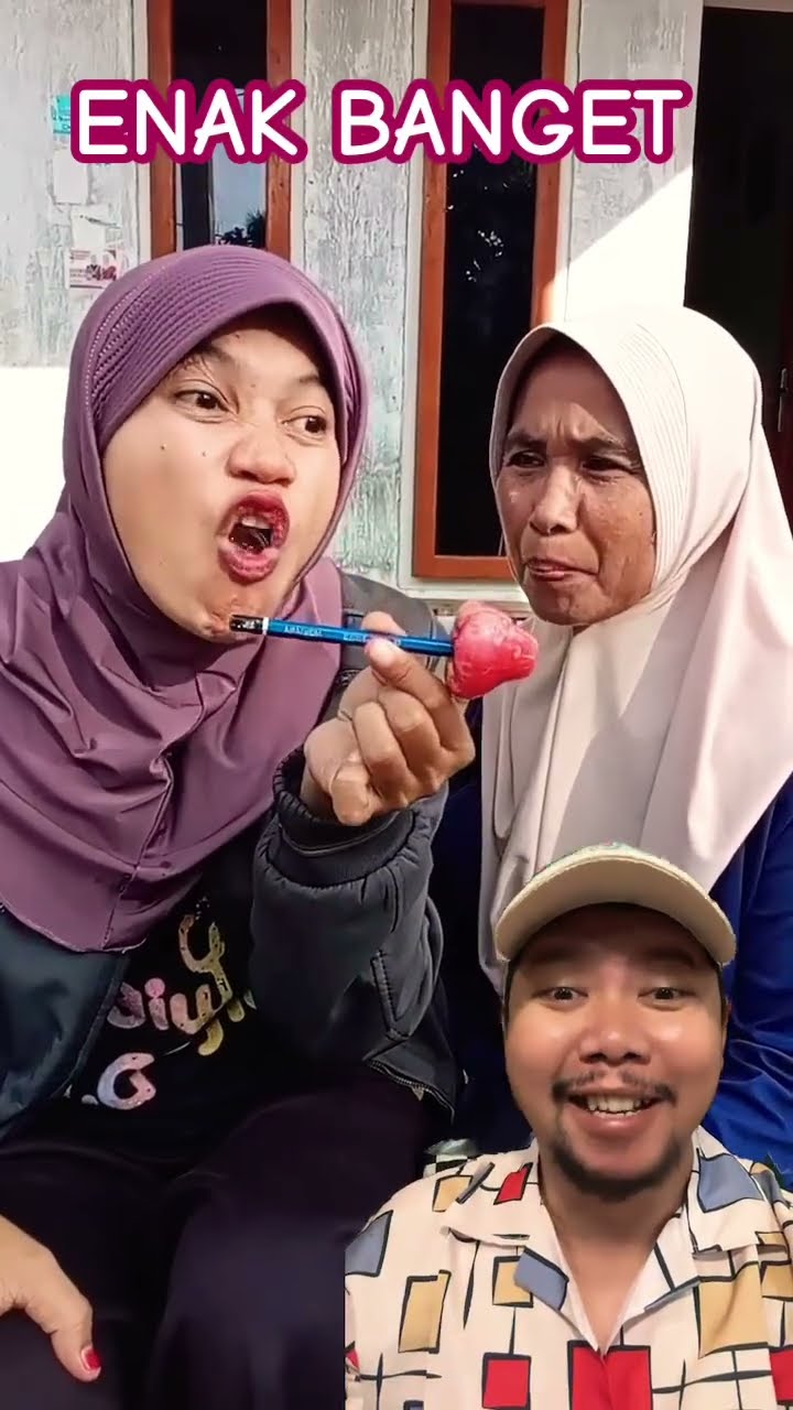 MAKAN SATE ES BATU DAN JAMBU!!!!?? #lucu #makanan #funny #shortsfeed #comedy