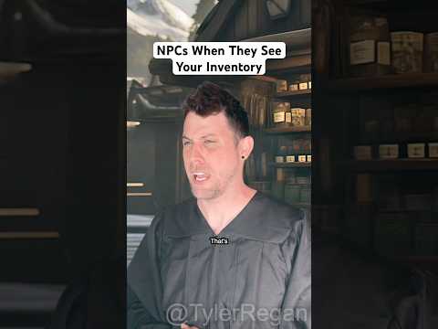 NPCs When The See Your Inventory #videogames #comedy #inventory #shorts