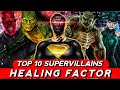 Top 10 Unique Supervillains regeneration/healing factor Explained in Hindi (SUPERBATTLE)