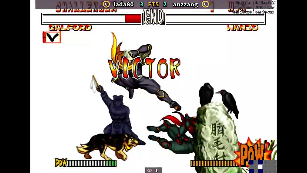 FIGHTING EVOLUTION13 進化する戦い13th The Last Hanzo (anzzang) vs Genjuro (henpen_sweet9) Samsho2 Samurai