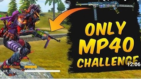only mp40  challenge (part-1) Free fire