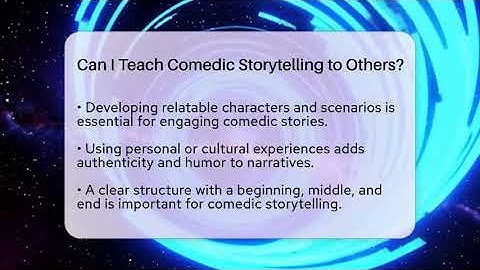 Can I Teach Comedic Storytelling to Others? | Open Mic Manual News