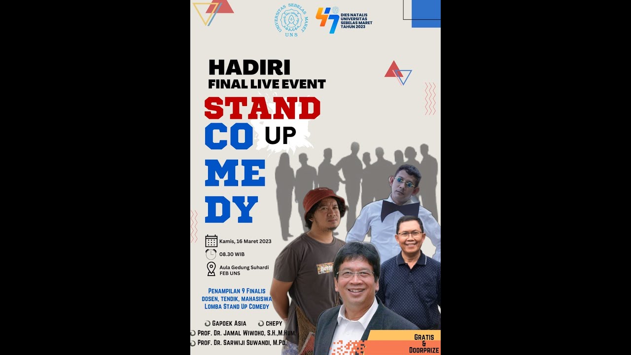 Cuplikan Video Finalis Lomba Stand Up Comedy Dies Natalis UNS 2023 cuplikan-video-finalis-lomba-stand-up-comedy-dies-natalis-uns-2023