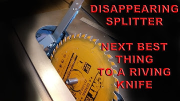 Installing the disappearing splitter - Unisaw Part 13