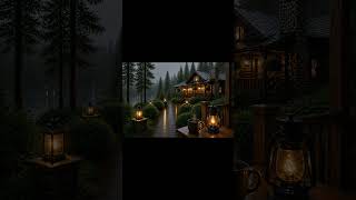 Cozy Storm Sounds for Relaxing, Sleeping &amp; Studying | Rainy Lake Cabin Ambience