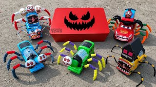 Bermain Kereta Api Hantu Laba-laba, Thomas and Friends Toys, Thomas Hantu, Mobil Laba-laba, Tayo