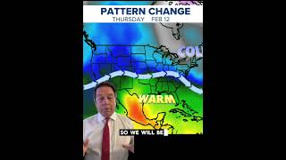 A change in the weather pattern looks to bring a big thaw to the eastern US!