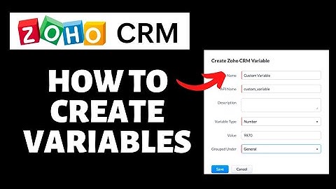 How To Create Variable on Zoho CRM | Zoho CRM Tutorial