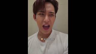 he came live to apologise but it was bothering him🥺♥️#seventeen #mingyu #scoups