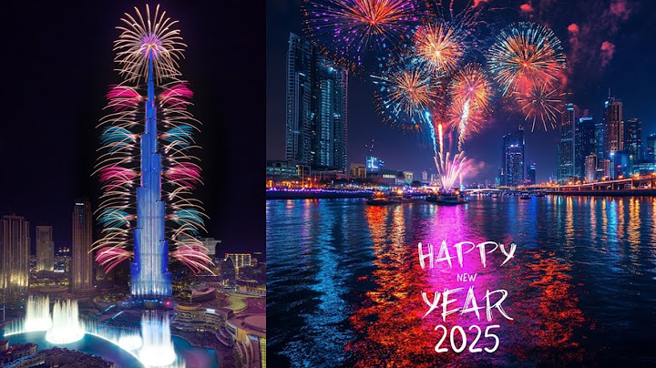 New Year's 2025: Dubai puts on stunning fireworks show at the Burj Khalifa🇦🇪🇳🇵