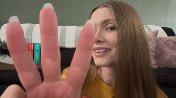 ASMR Counting To 50 (Repeating Words, Air Tracing, & Hand Movements!)