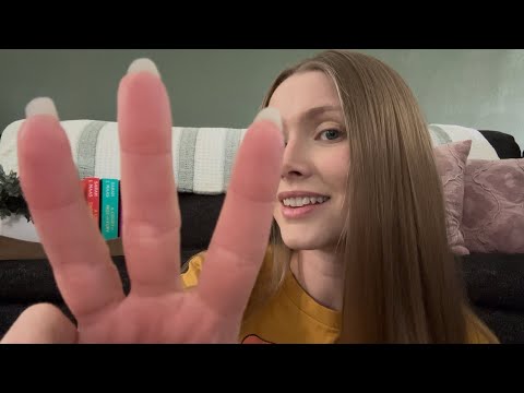 ASMR Counting To 50 (Repeating Words, Air Tracing, & Hand Movements!)