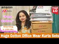Pure Cotton 🎀 Kurta Sets for Office/College,  Latest Amazon Myntra Summer Special Haul | Ranjana R 