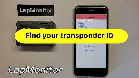 LapMonitor: Find your transponder ID