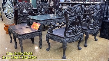 Siêu phẩm Bộ Khánh Phượng 7 món ,khay trà gỗ trắc,tranh đĩa, cặp lục bình cẩn ốc,bát điếu,…