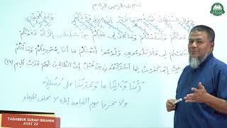 10 Okt 2020 || Tadabbur Surah Ibrahim ayat 22 || Ustaz Abd Muein Abd Rahman