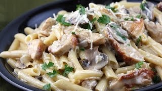 Паста с курицей и грибами в сливочном соусе! Паста с курицей и грибами в сливочном соусе!