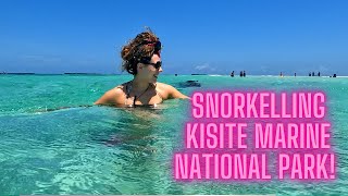 Snorkelling Kisite Marine National Park, Wasini Island, Kenya.