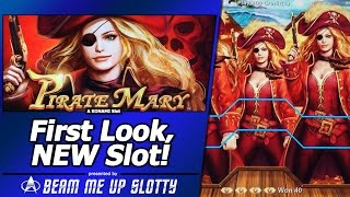 Pirate Mary Slot - First Look, Nice Line Hit and Bonus in new Konami game
