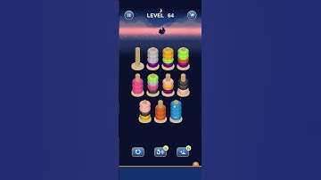 Nutsort game Basic Gameplay Level 64 #gaming #shortsfeed #shortsvideo #shortsviral