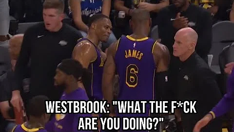 *FULL CAPTIONS* Russell Westbrook Gets HEATED With LeBron James After Bad Play! - DayDayNews
