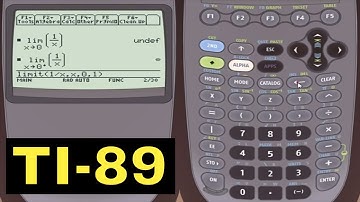 Ti-89 Calculator - 04 - Calculating Limits in Calculus using the TI-89 Calculator