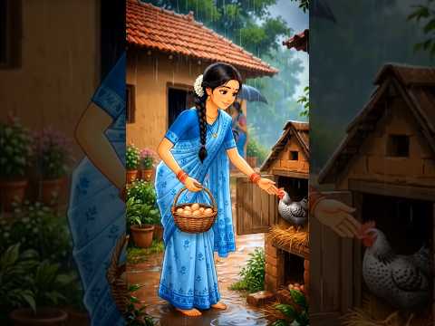 Rainy ⛈️ Village Style Egg Curry Recipe 🥚😋#shorts #egg #trending #recipe