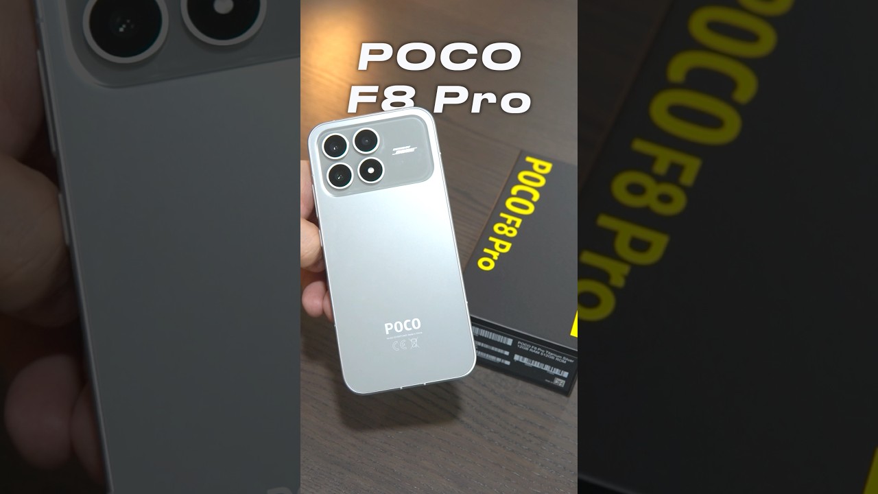 POCO F8 Pro Unboxing (ASMR) Titanium Silver + Genshin Impact and