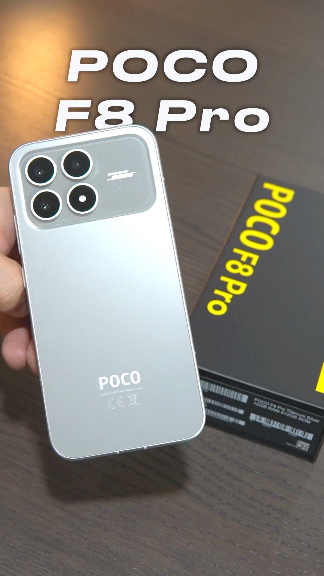 POCO F8 Pro Unboxing (ASMR) Titanium Silver + Genshin Impact and