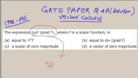 GATE Question paper with full Solution (1994 to 2015) (Vector Calculus)