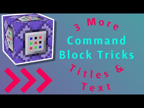 3 MORE COMMAND BLOCK TIPS FOR TITLES & TEXT
