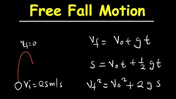 Free Fall Motion Practice Question