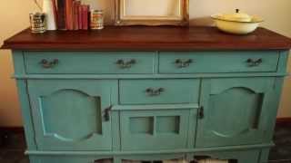 How I Made Over a Sideboard using Miss Mustard Seed's Milk Paint - MMS Kitchen Scale