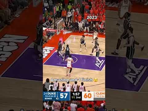 That bucket was crazy 😱 #clemson #accbasketball #collegebasketball