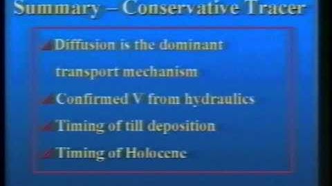 2000 Henry Darcy Lecture Series - M. James Hendry (part 4)