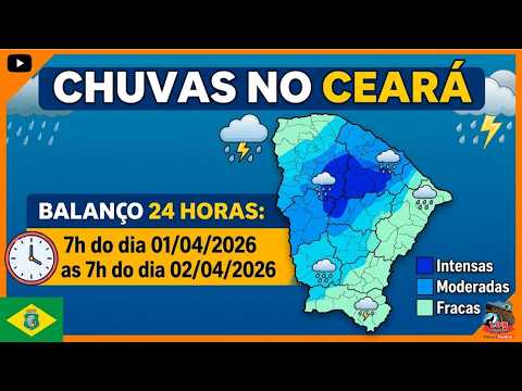 CHUVAS NO  CEARA   CIDADE POR CIDADE  Atualizado 02 04 2026