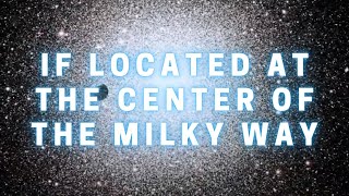 What would happen if the Earth were located at the center of the Milky Way?