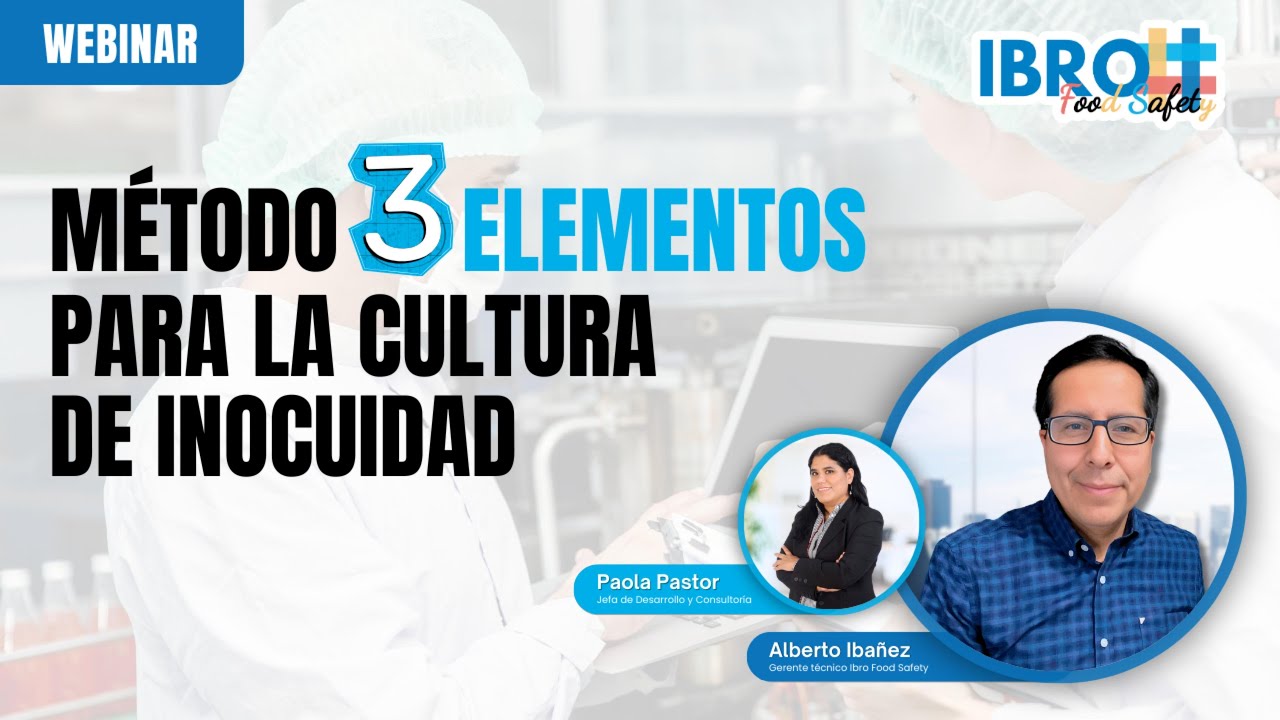 Método 3 elementos para la cultura de inocuidad